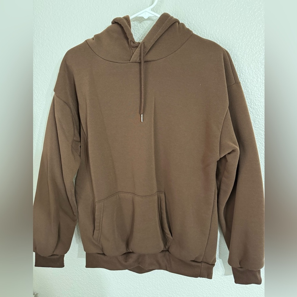 large brown hoodie